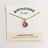 Bec Platt Designs - October Birth Stone Necklace from Have You Met Charlie? a gift shop with unique Australian handmade gifts in Adelaide, South Australia