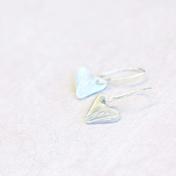 Heart Leaf #1 Jewelflyt Fine Silver Earrings from have you met charlie a gift shop with Australian unique handmade gifts in Adelaie South Australia