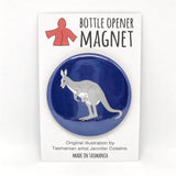 Kangaroo red parka bottle opener magnets from have you met charlie a gift shop with handmade australian gifts in adelaide south australia