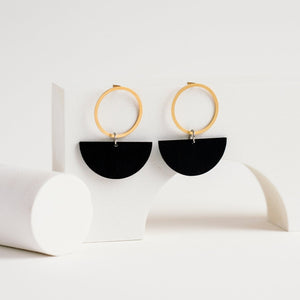 Linda Marek Designs Brass Earrings - Luna