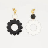 Middle Child Elton Earrings - Black/White from Have You Met Charlie, gift store in Adelaide, South Australia