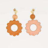 Middle Child Elton Earrings - Apricot/Mustard from Have You Met Charlie, gift store in Adelaide, South Australia