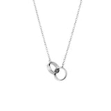 Sterling Silver Necklace - Entwining Circles