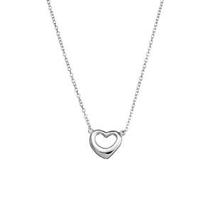 A simple sterling silver heart necklace with pendant from have you met charlie a gift shop with australian made unique gifts in adelaide south australia