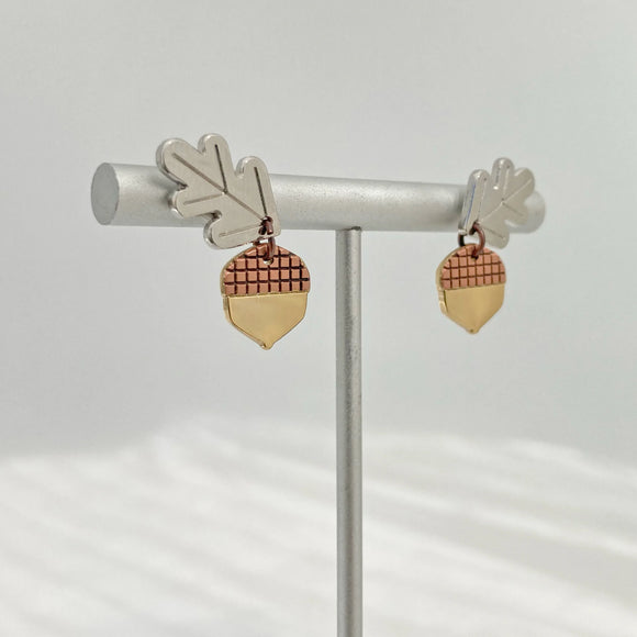 Amar & Riley Earrings - Oak