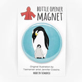 Penguin red parka bottle opener magnets from have you met charlie a gift shop with handmade australian gifts in adelaide south australia