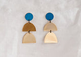 Linda Marek Designs Brass Earrings - Double Drop Earring from have you met charlie a gift shop in Adelaide south Australian with unique handmade gifts