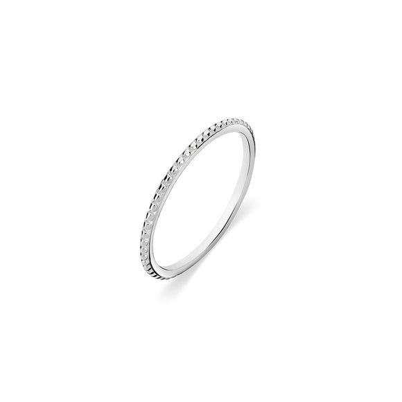 Sterling Silver Stacker Ring - Fine Detail