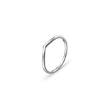 Sterling Silver Stacker Ring - Cupids Bow