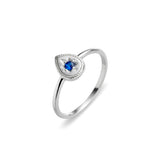 Sterling Silver Stacker Ring - Sapphire CZ Teardrop from have you met charlie a gift shop with Australian unique handmade gifts in Adelaide South Australia
