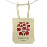 Red Parka Tote Bags Loveliness of Ladybirds from have you met charlie a gift shop with Australian unique handmade gifts in Adelaie South Australia
