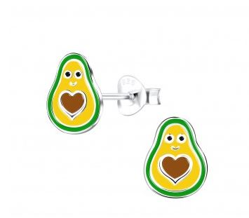 Sterling Silver Studs - Avocado from have you met charlie a gift shop with Australian unique handmade gifts in Adelaide South Australia