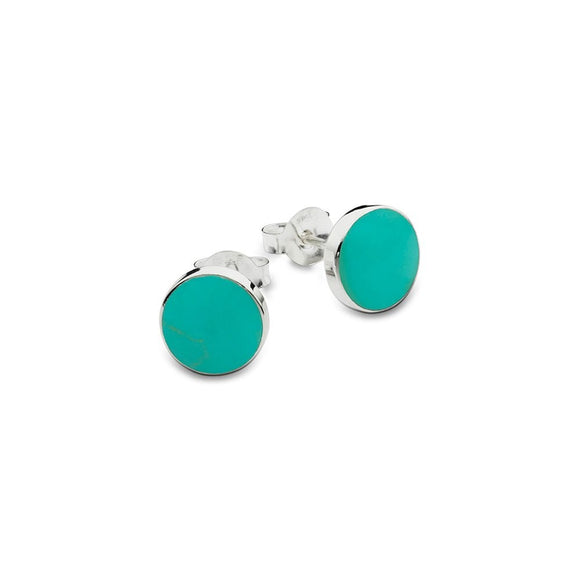 sterling silver studs with turquoise setting from unique gift shop have you met charlie in adelaide south australia