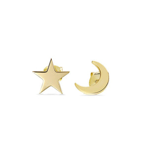 Sterling Silver Stud - Moon & Star. Sold at Have You Met Charlie?, a unique gift shop located in Adelaide, South Australia.