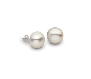 simple sterling silver stud earrings with white or black pearl setting from unique australian gift store have you met charlie in adelaide south australia