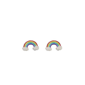 Sterling Silver Studs - Rainbow