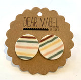 Dear Mabel Handmade - Large Studs, sold at Have You Met Charlie?, a unique gift store in Adelaide, South Australia.