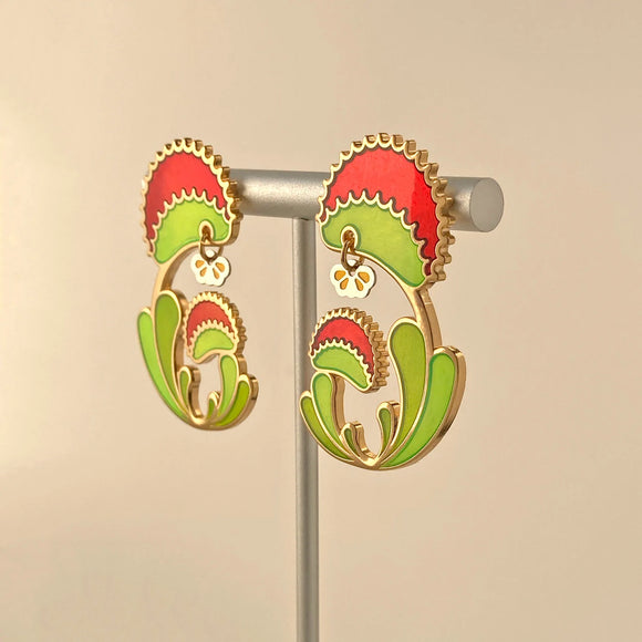 Amar and Riley Venus Fly Trap earrings at Have You Met Charlie in Adelaide, South Australia. 