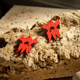 Fizzy Flora Earrings - Bamboo Sturt Desert Pea from Have You Met Charlie? a gift shop in Adelaide South Australia