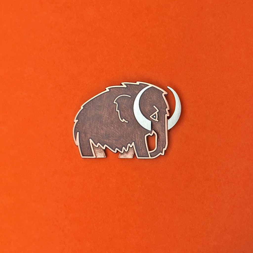 Wooly Mammoth Amar & Riley - Various Enamel Pins from have you met charlie a gift shop in Adelaide south Australian with unique handmade gifts